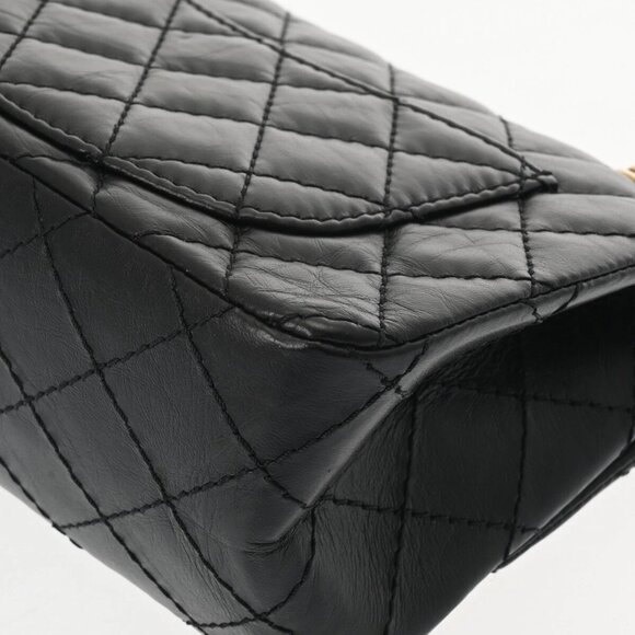 CHANEL 2.55 Mini Handbag 7.9" Matelasse ChainShoulder Black/Noir - Picture 10 of 12